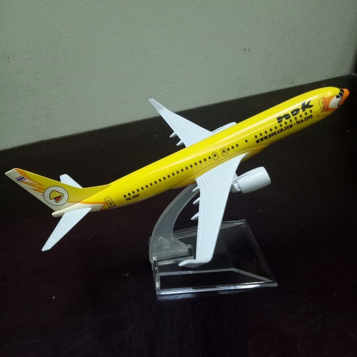 Mô hình máy bay tĩnh B747 Nok Air 16cm (Yellow)