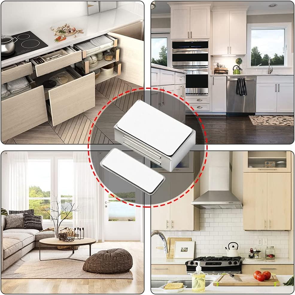Nam châm cửa cho cửa tủ tựa jiayi 4 miếng tháp cập nhật cho đồ nội thất kẹp từ tính mạnh mẽ tủ Khóa từ tính tủ khóa đóng cửa ngăn kéo