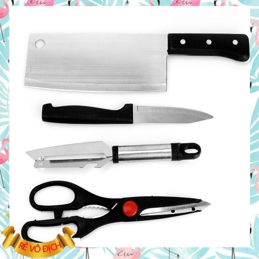 Dao kéo nhà bếp ️️ Bộ dao kéo 4 món cho nhà bếp- 206208 ️Evoucher️