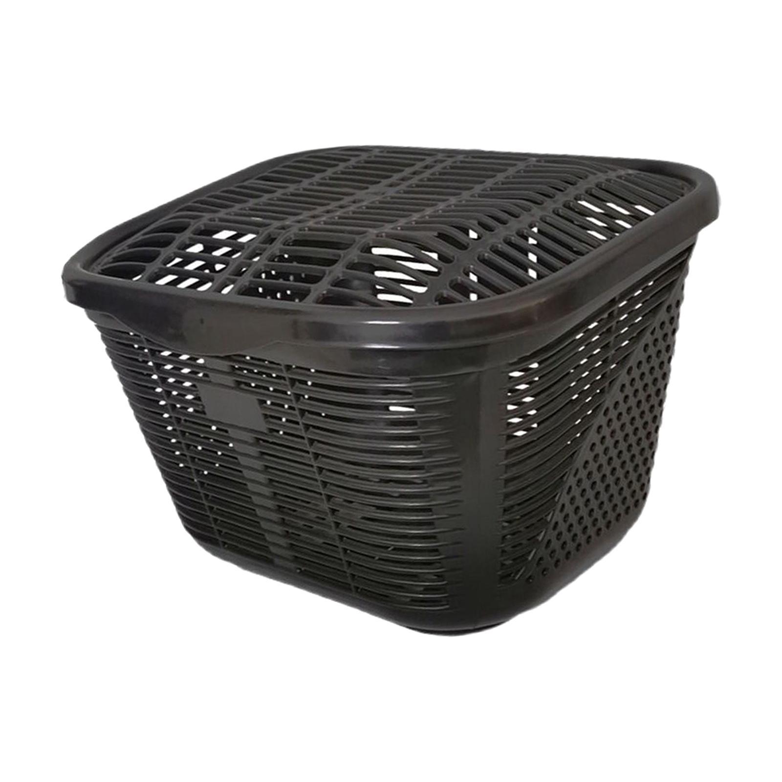Bike Basket Removable Durable Bike Storage Baskets Bike Accessories with Lid