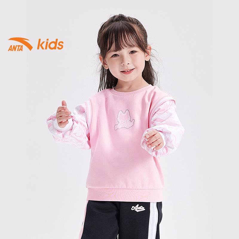 Áo nỉ thời trang bé gái Anta Kids 362239708-2