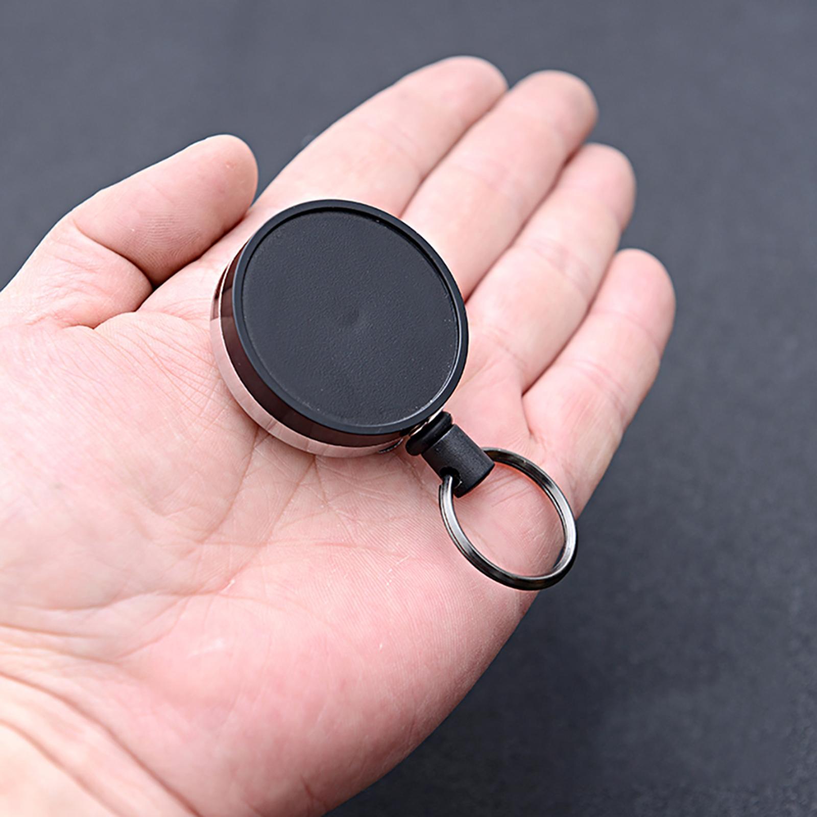 Retractable Keychain Belt Clip Key Keyring Badge Holder for Hiking Pockets