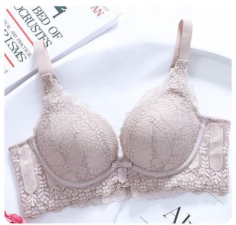 Áo lót ren nữ mút hơi mềm mại, không gọng nâng đẩy ngực, chống bửa quả và tạo khe tự nhiên hàng cao cấp