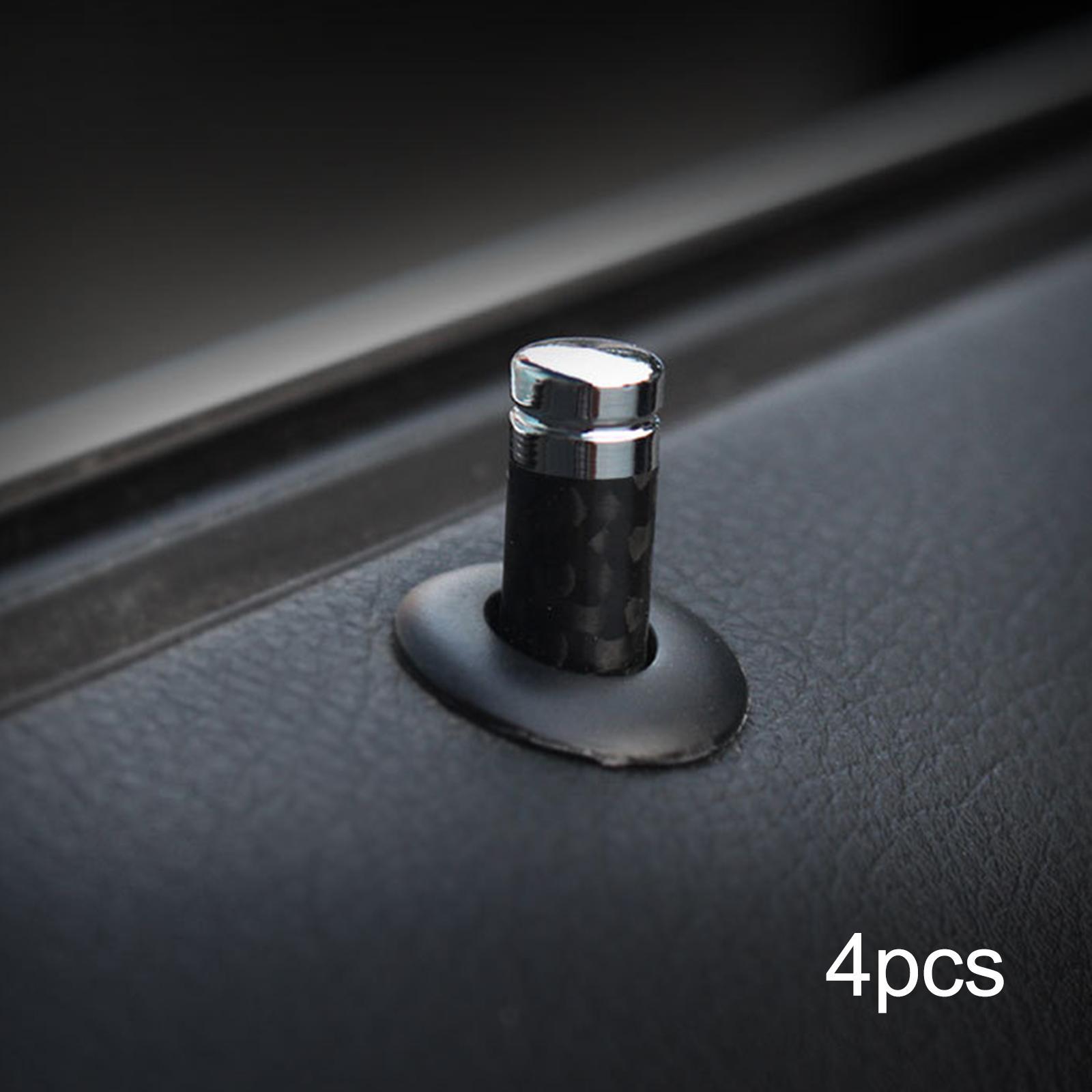 4 Pieces Car Door Lock Knobs Decorative Cover for Car Rod Bolt for Auto