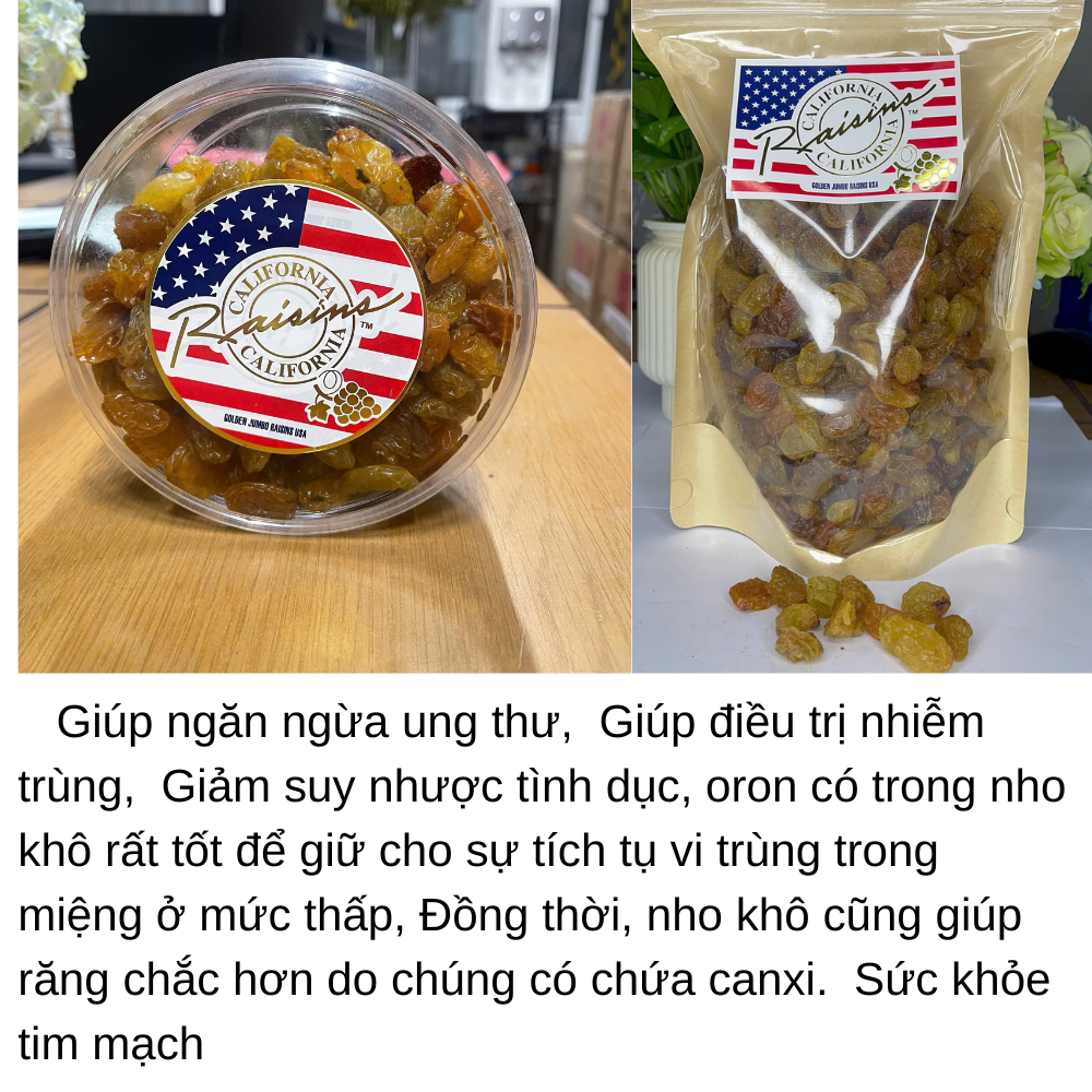 Nho Khô Vàng Nhập Khẩu Mỹ Nhập Khẩu Chính Ngạch