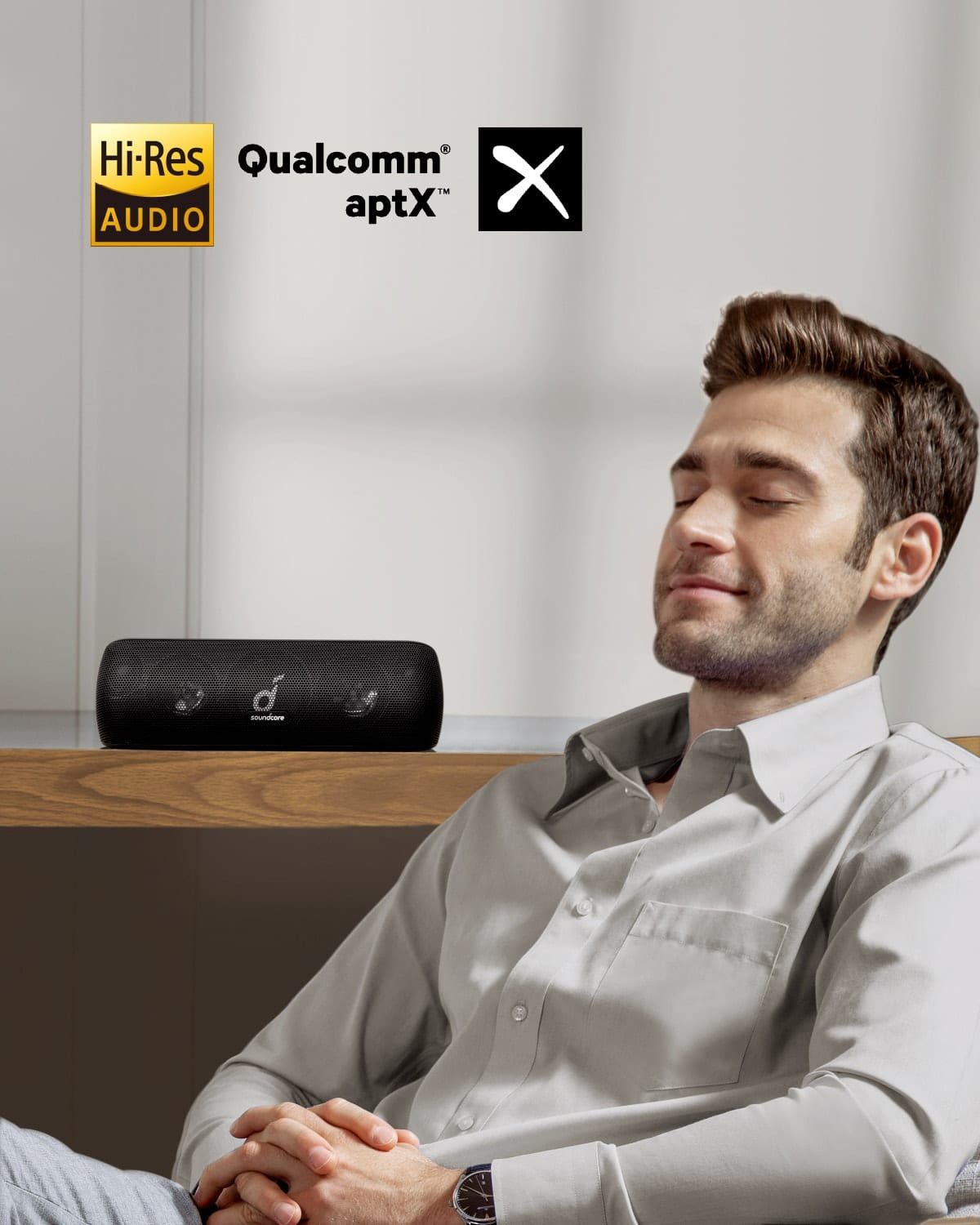 LOA BLUETOOTH SOUNDCORE MOTION+ (MOTION PLUS) A3116 - Hàng Chính Hãng