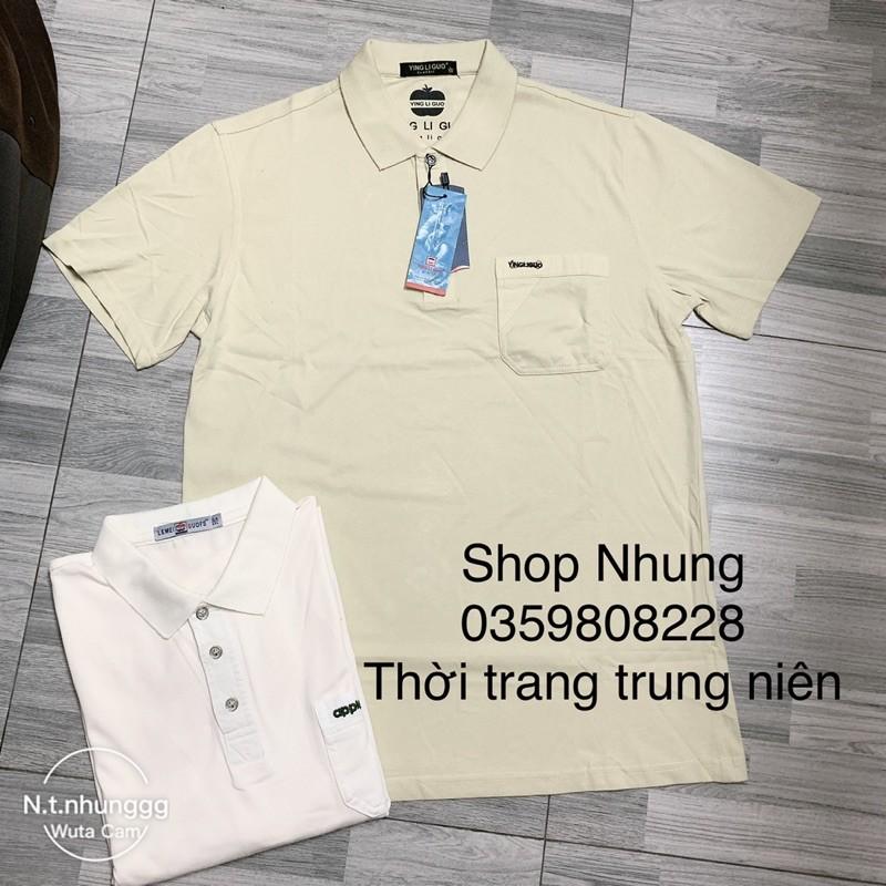 Hình ảnh Áo thun nam trung niên (phom rộng) trung tuổi cộc tay có size to