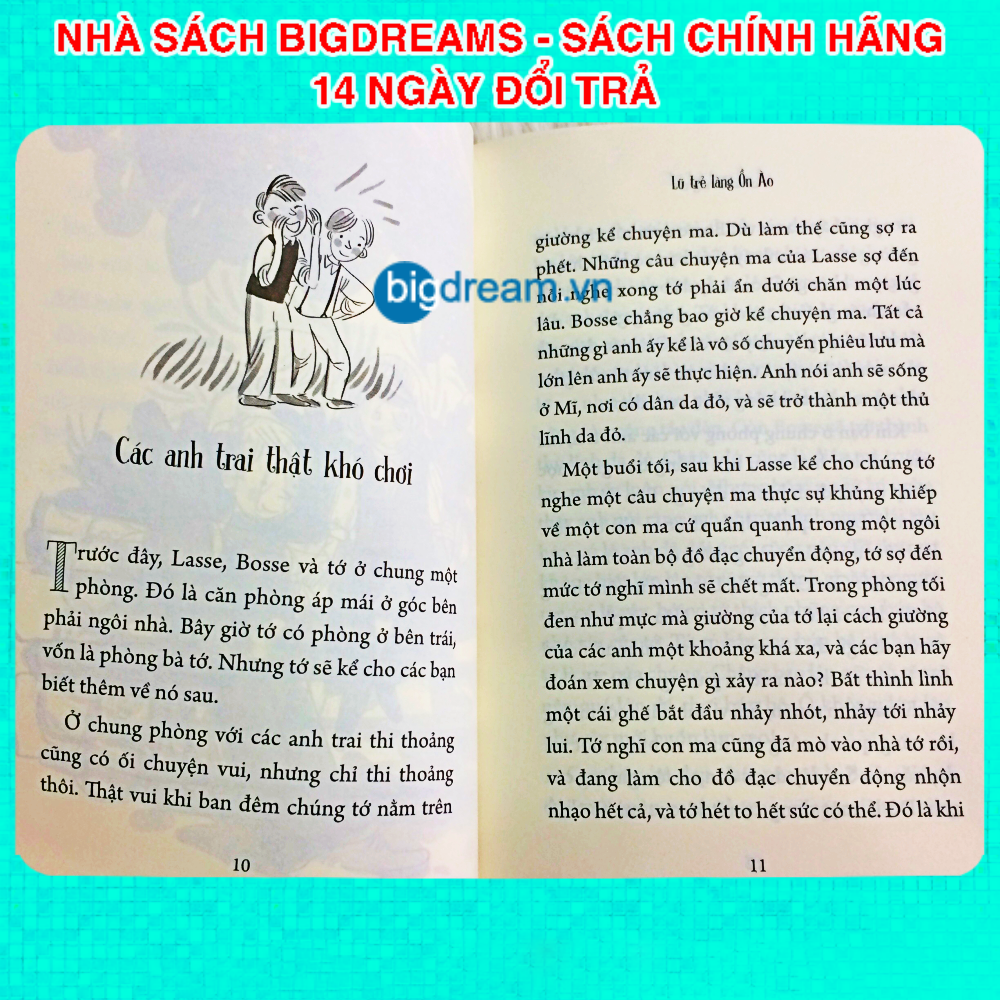 Làng Ồn Ào Văn Học Kinh Điển Cho Thiếu Nhi - Truyện Cho Bé - Làng ồn ào vui ơi là vui và Lũ trẻ làng ồn ào (Bộ 2 quyển)