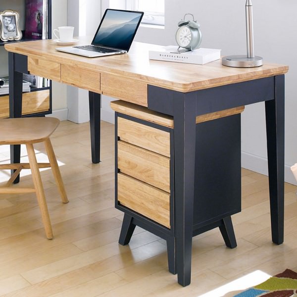 Bàn Làm Việc Lớn NB-Blue Gỗ Tự Nhiên Ibie OTDLNBBR - Xanh (140 x 60 cm)