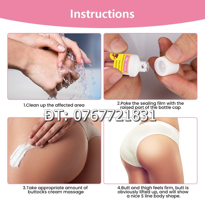 Gel bôi nở mông giúp nâng mông, làm săn chắc vùng mông, vòng 3 căng tròn gợi cảm lành tính xuất xứ Malaysia - Mã số 1380