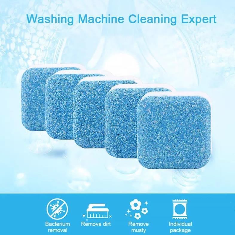 Hộp 12 Viên Tẩy Lồng Máy Giặt, Vệ Sinh Máy Giặt Tẩy Lồng Giặt Tẩy Sạch Chất Cặn Bả, Khử Mùi , Diệt Khuẩn Hiệu Quả