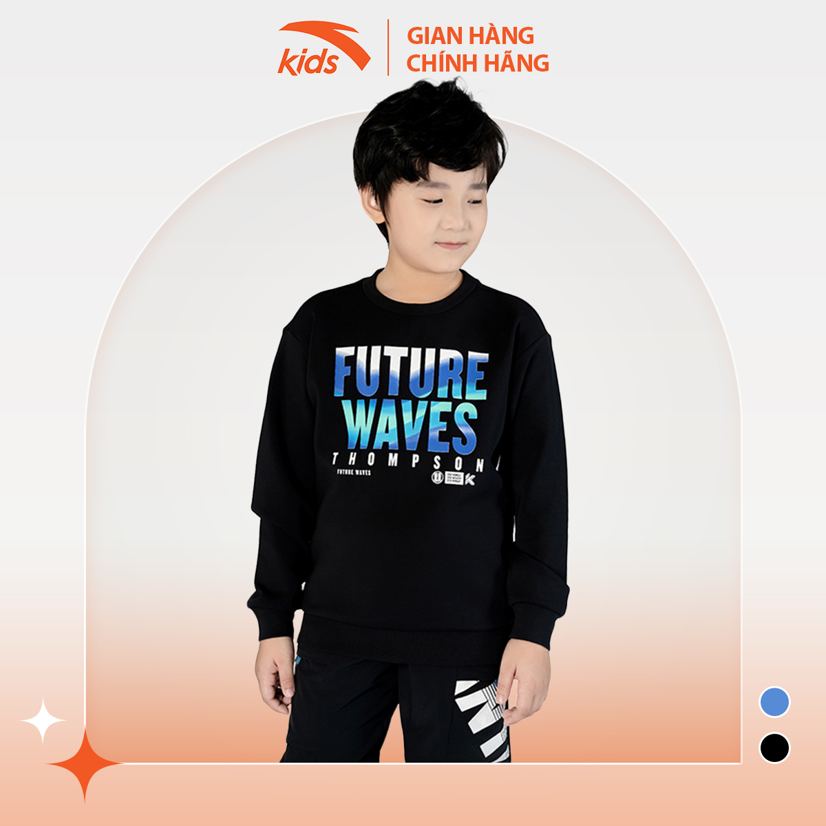 Áo nỉ thời trang bé trai Anta Kids kiểu dáng basic, chất nỉ da cá cao cấp 352241703
