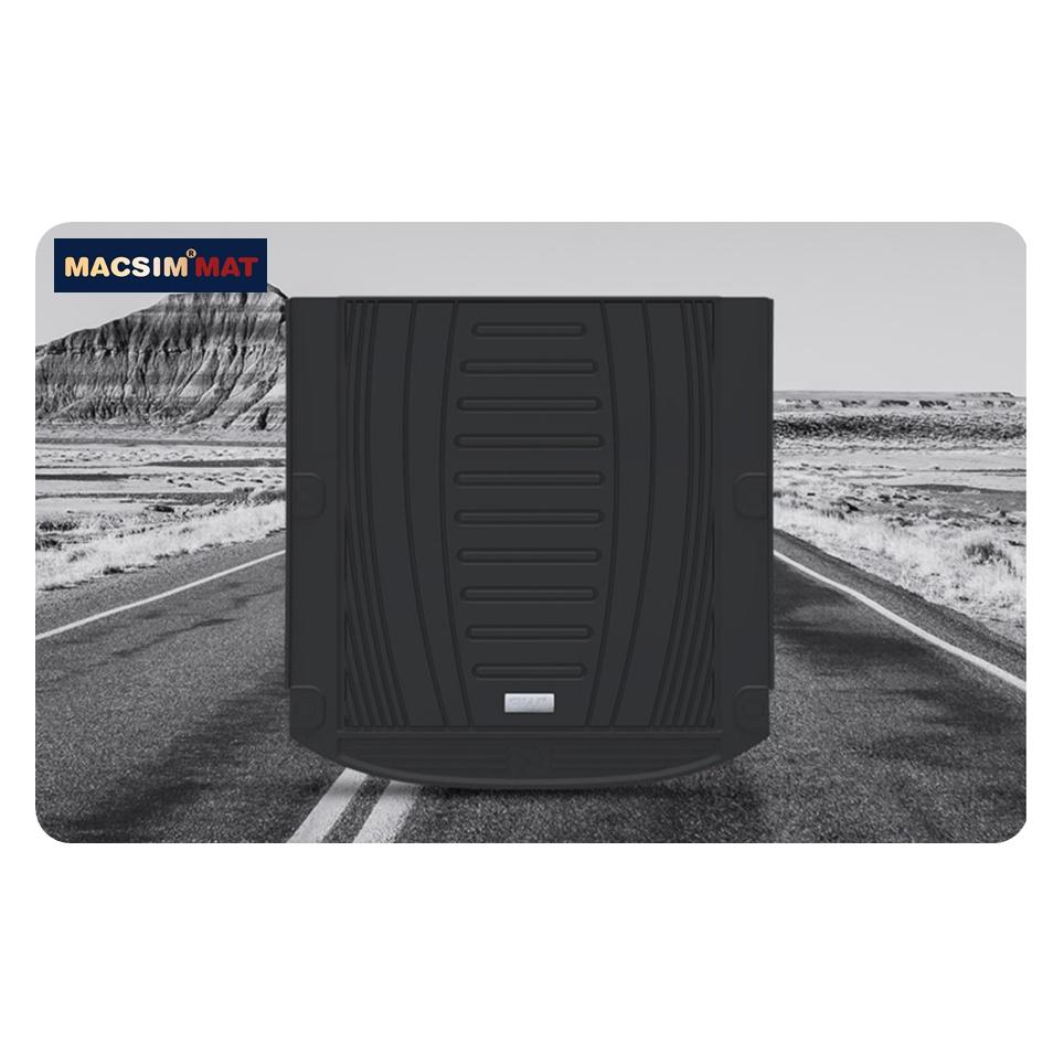 Thảm lót cốp xe ô tô Audi A3 2014 - 2020 nhãn hiệu Macsim 3W chất liệu TPE cao cấp màu đen
