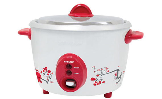 Nồi cơm điện Sharp KSH-D11V màu sắc, họa tiết đơn giản