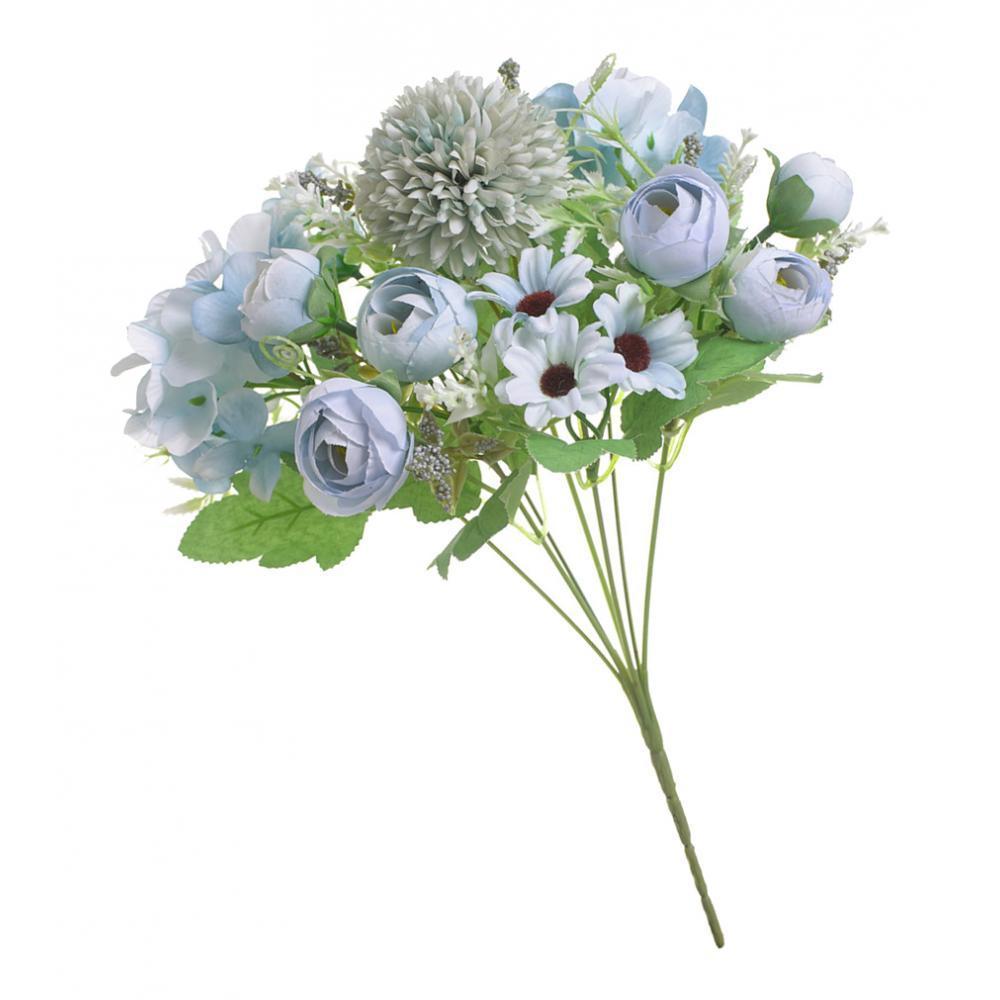 2PCS ARTIFICIAL SILK ROSE BRIDAL BOUQUET FLOWER ARRANGEMENTS WEDDING HOME DECOR