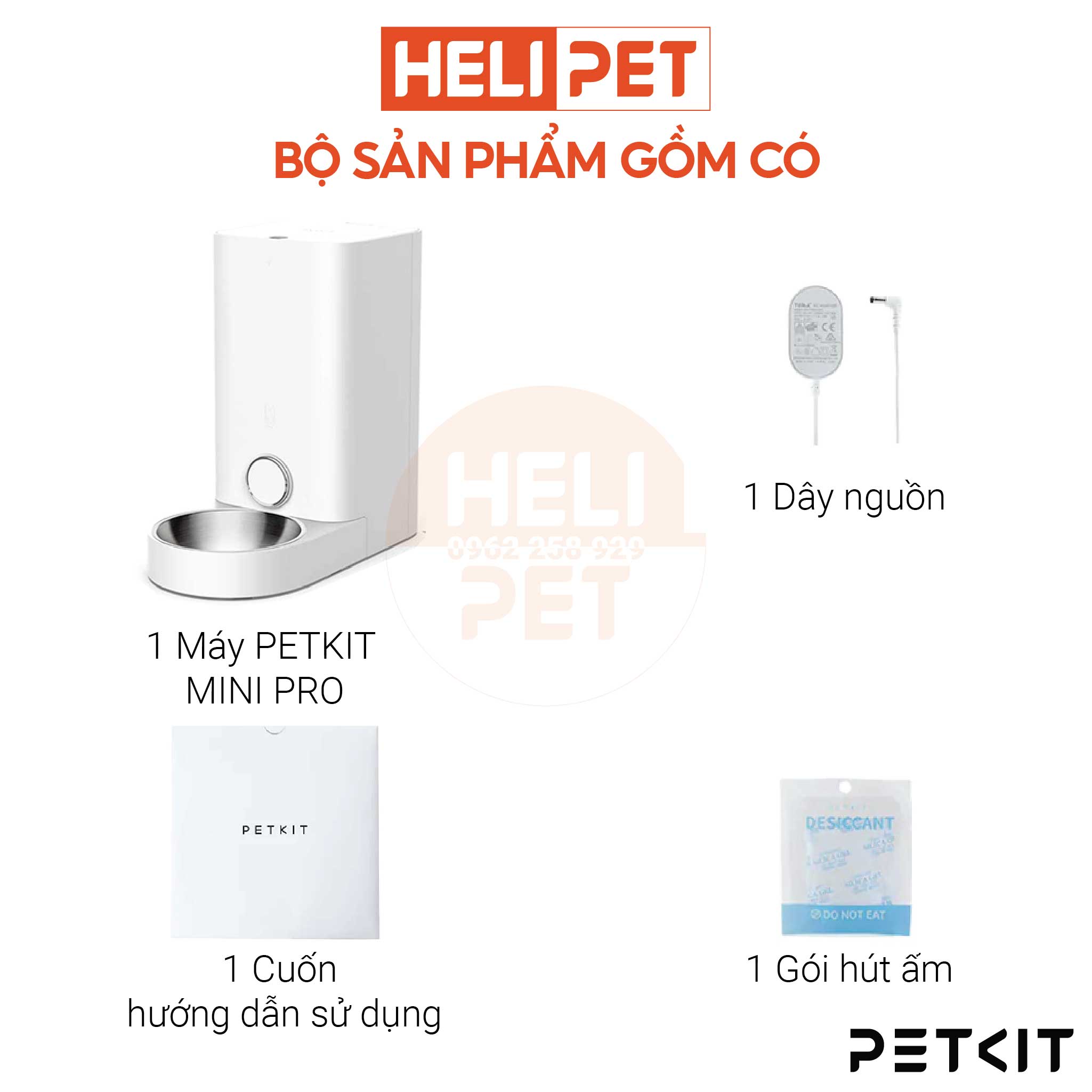 Máy Cho Mèo Ăn Tự Động, Máy Cho Chó Ăn Petkit Mini Pro, Petkit Fresh Element Mini Pro - HeLiPet