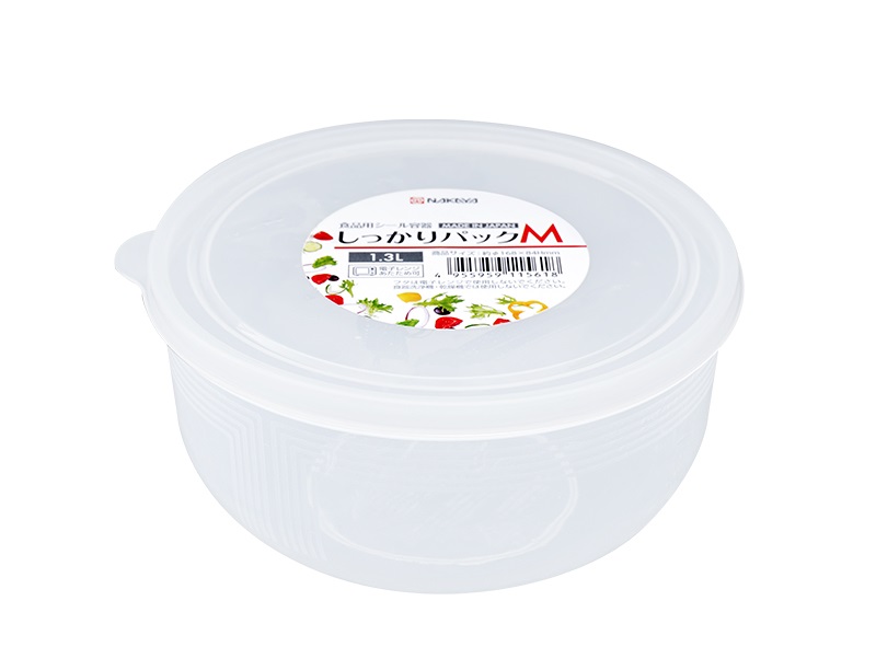 Hộp đựng thực phẩm1.3L (dạng tròn) dùng được lò vi sóng nội địa Nhật Bản