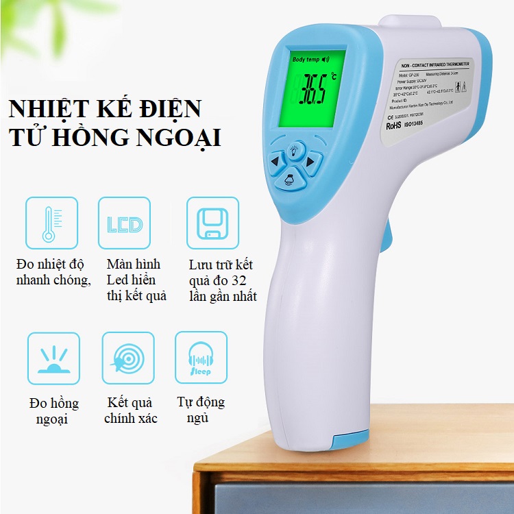 Nhiệt Kế Điện Tử Hồng Ngoại Đo Nhiệt Độ GP-200