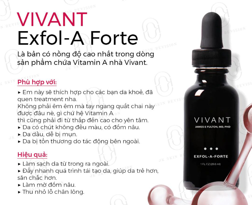 Serum Hỗ Trợ Tái Tạo Da Vivant Exfol-A Forte