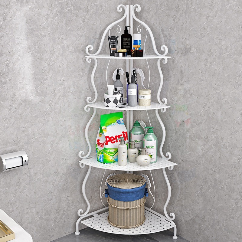 Kệ Để Góc Tường Hoa Văn Họa Tiết Kiểu Dáng Châu Âu Dùng Cho Phòng Bếp Phòng Tắm