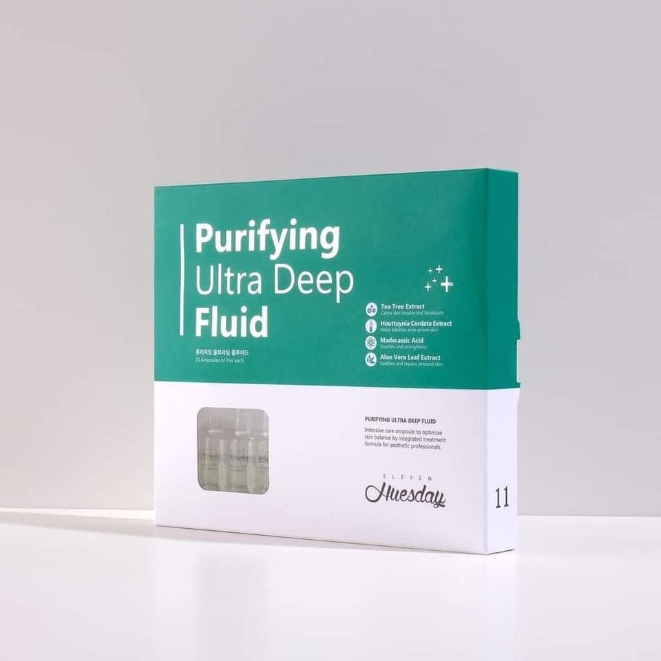 Tinh Chất Giảm Mụn, Làm Dịu Da Eleven Huesday Purifying Ultra Deep Fluid