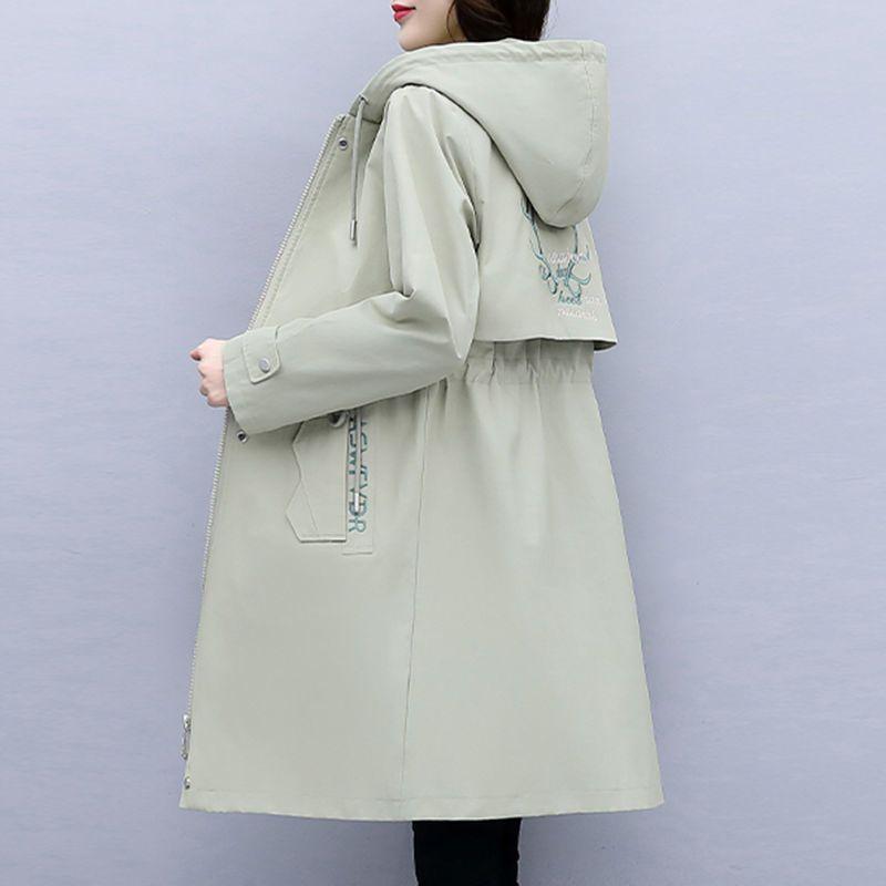 Áo Khoác Gió Dáng Dài Vừa Vặn Có Nón Phong Cách Hàn Quốc Thời Trang Mùa Thu Mới 2022