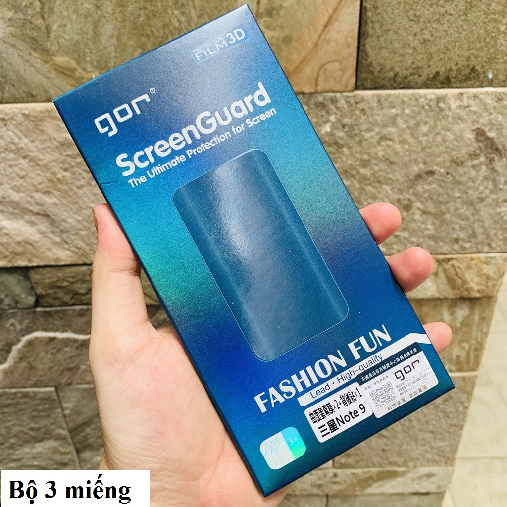Miếng Dán Dẻo Gor 3D Cho Samsung Galaxy Note 9 (Dán Full màn hình) - Hàng nhập khẩu