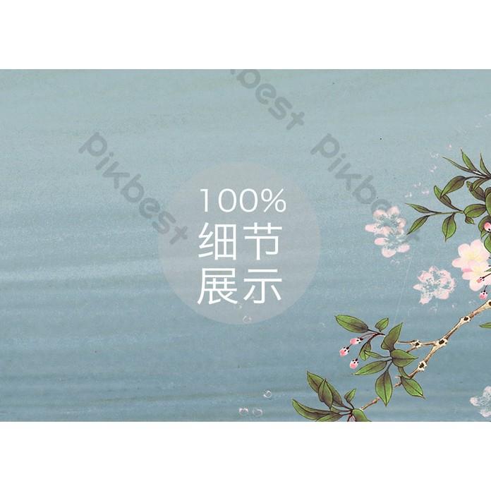 Tranh dán tường Tranh phong cảnh bướm hoa bình minh ban mai, tranh dán tường 3d hiện đại MS652964