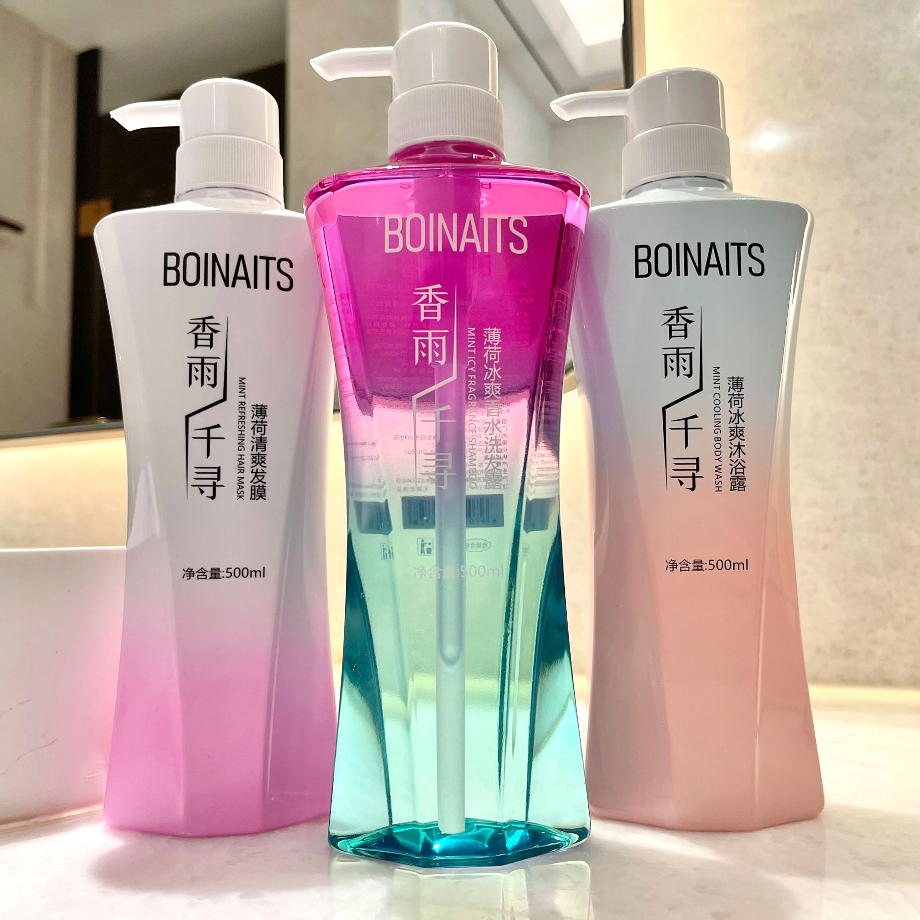 Dầu gội xả Boinaits Hair Salon 500ml, phục hồi chống rụng kích mọc tóc 500ml
