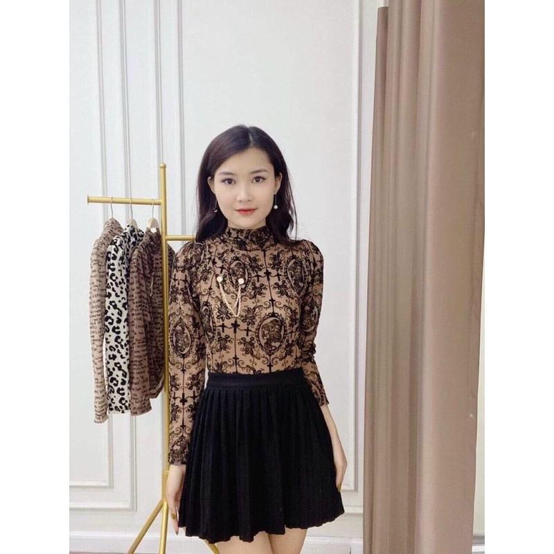 Áo hoa ren lưới siêu xịn sò
