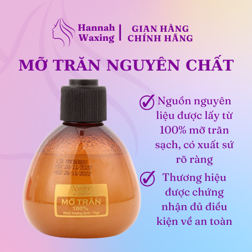 Combo Sáp Wax Lông + Mỡ Trăn nguyên chất hỗ trợ triệt lông hiệu quả, giúp se khít lỗ chân lông sau wax