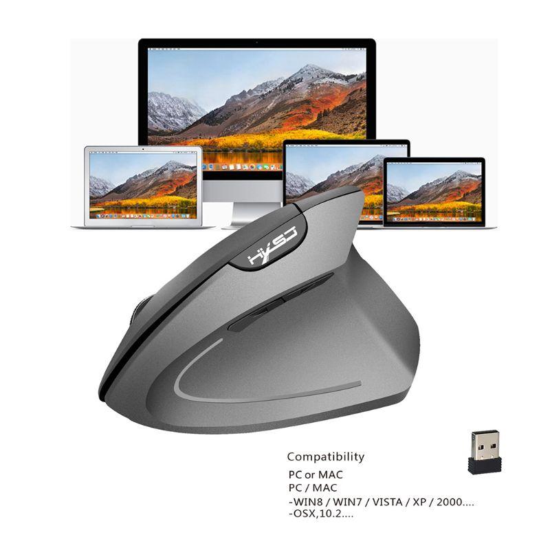 Chuột Không Dây Công Thái Quang 2.4G/800/1600/2400DPI Đèn Cổ Tay Tốt Dọc Chuột Với Miếng Lót Chuột bộ Cho Máy Tính