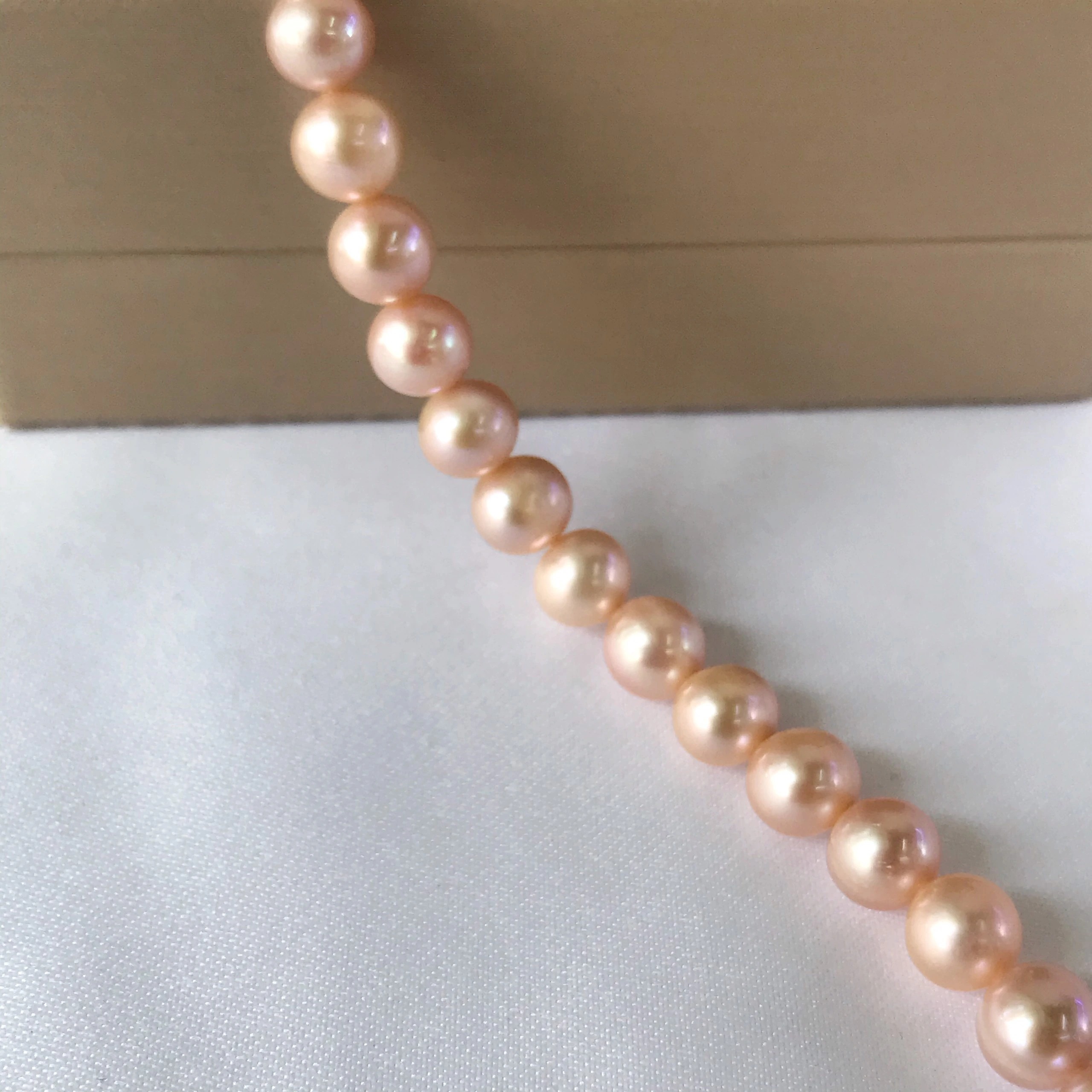 Vòng Tay Lắc Tay Ngọc Trai Nuôi 6-7ly Hạt Hồng Nhạt Bóng Đẹp Tự Nhiên LTU569 Bạc Hiểu Minh