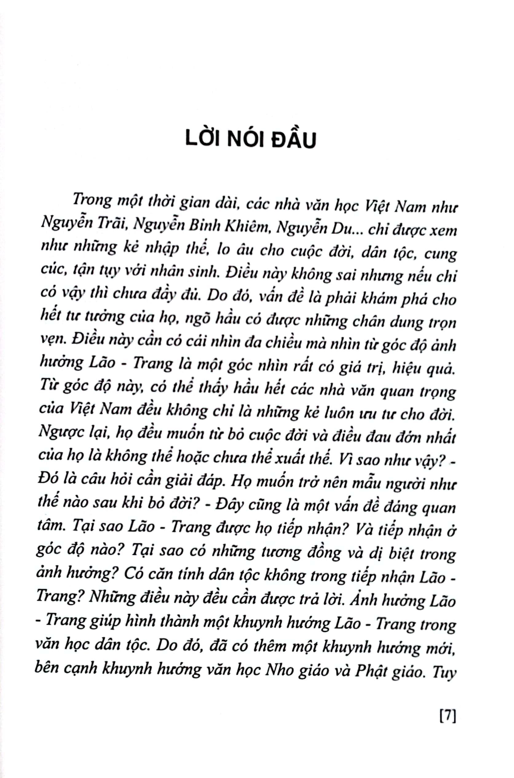 Ảnh Hưởng Của Lão-Trang Và Đạo Giáo Trong Văn Học Việt Nam