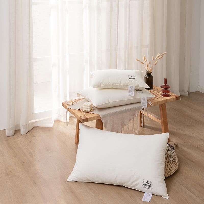 Gối Màu Trơn Chất Liệu Cotton Mềm Gối Cổ Gối Ngủ Không Huỳnh Quang Bà Mẹ Và Trẻ Em Ruột Gối