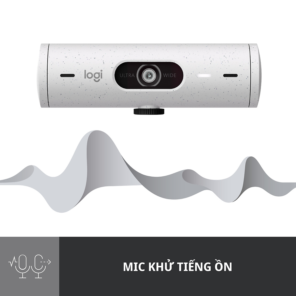 Webcam Logitech Full HD Brio 500 - Tự động điều chỉnh ánh sáng, Tự động lấy khung hình,Show mode, Mic kép giảm ồn, nắp che bảo mật, Hoạt động với Microsoft Teams, Google Meet, Zoom -Hàng chính hãng