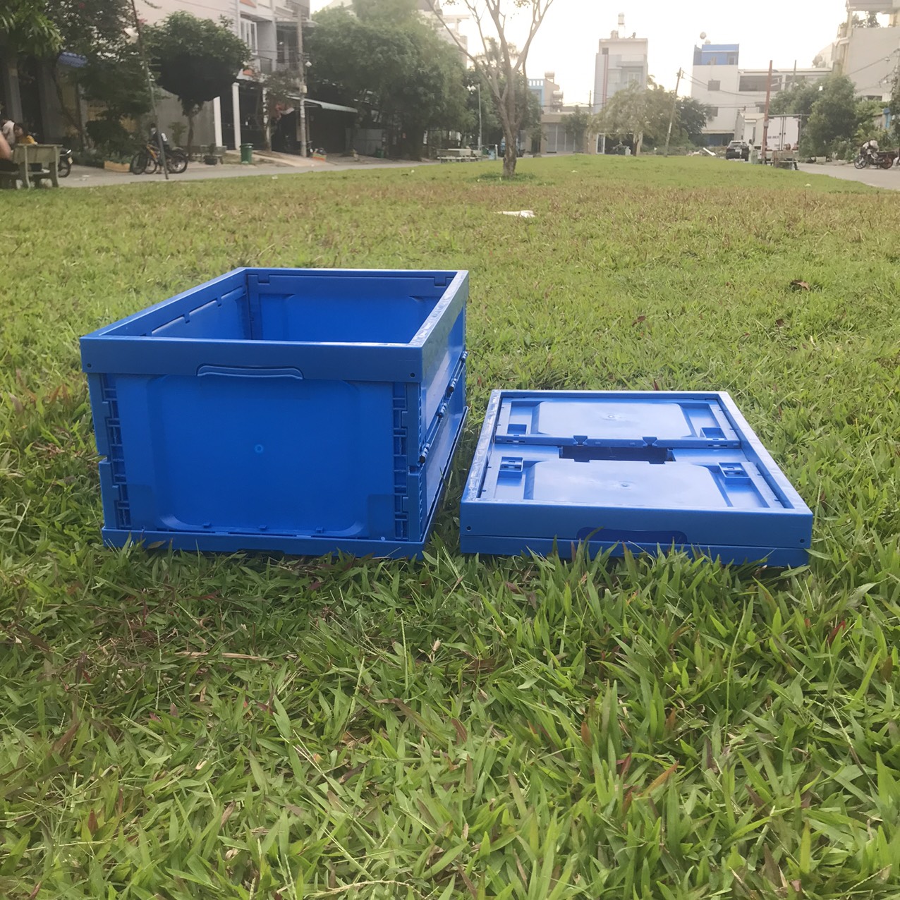 Thùng Đựng Đồ 65L Loại Siêu Dày - Hộp Để Đồ Gấp Gọn Đa Năng , Để Cốp Sau Ô Tô - Tiện Lợi , Nhựa PP Cao Cấp
