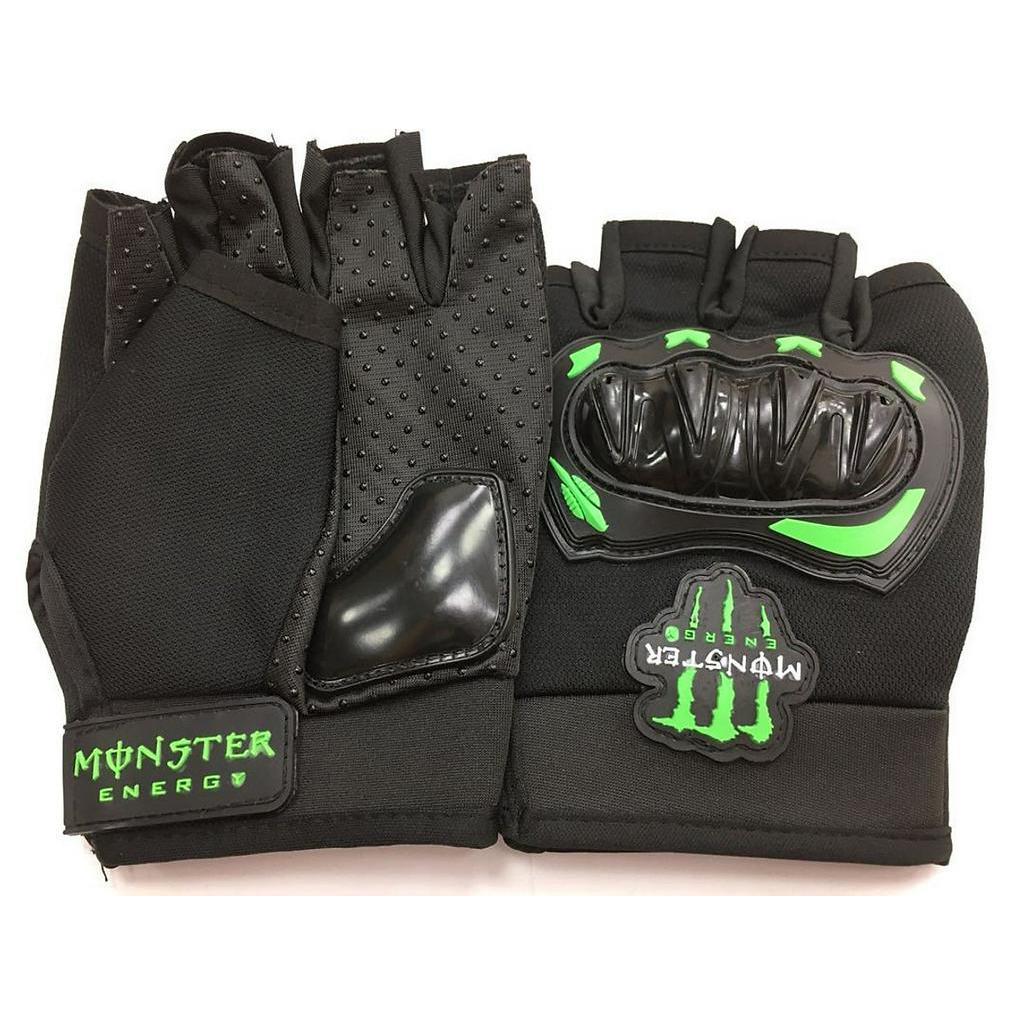 găng tay gù monster cụt ngón - Black, Black