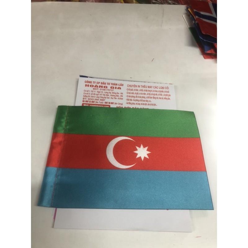 Quốc kỳ Azerbaijan để bàn 14x21cm