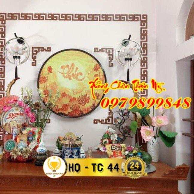 Đèn hào quang Trúc Chỉ in thờ gia tiên_HQTC2