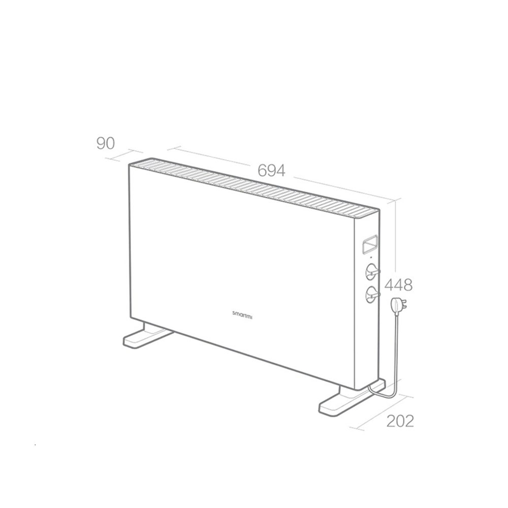 Máy sưởi điện Xiaomi Smartmi Convector Heater 1S - Hàng Nhập Khẩu