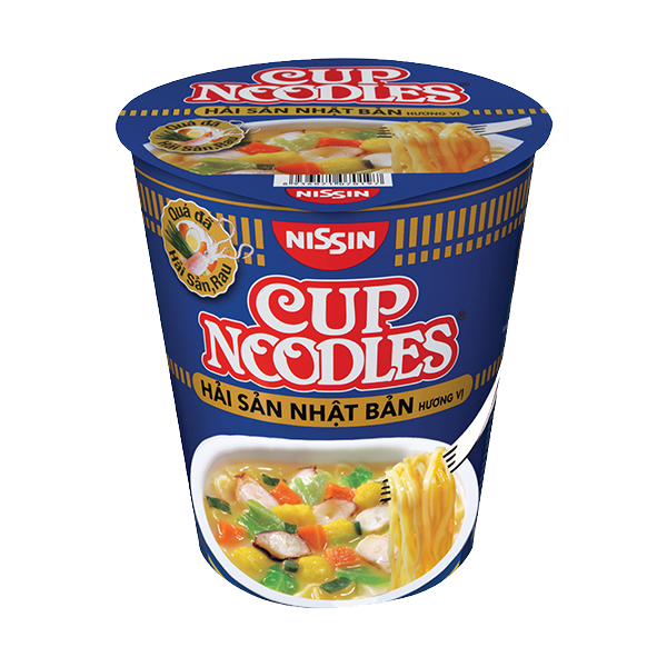 (COMBO 6 LY) MÌ LY CUP NOODLES NISSIN - Hương vị Hải Sản Nhật Bản 67g