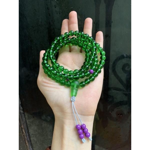 Chuỗi liuli xanh lá Tara 108 hạt