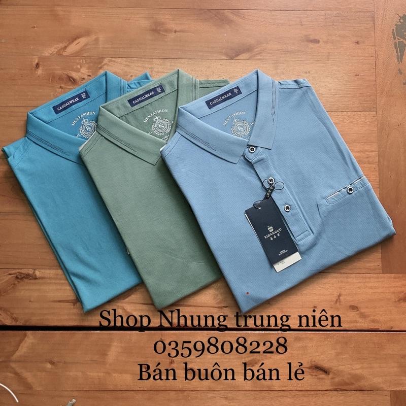 Áo thun cộc tay nam trung niên chất cực đẹp co giãn thoải mái siêu mát mùa hè