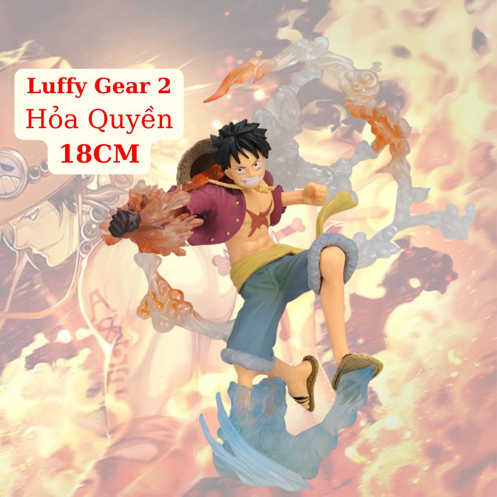 Hình ảnh Mô Hình Luffy Gear 2 18CM Hỏa Quyền Mô hình One Piece Cao Cấp, Figure Mô Hình Anmie One Piece Luffy Vua Hải Tặc