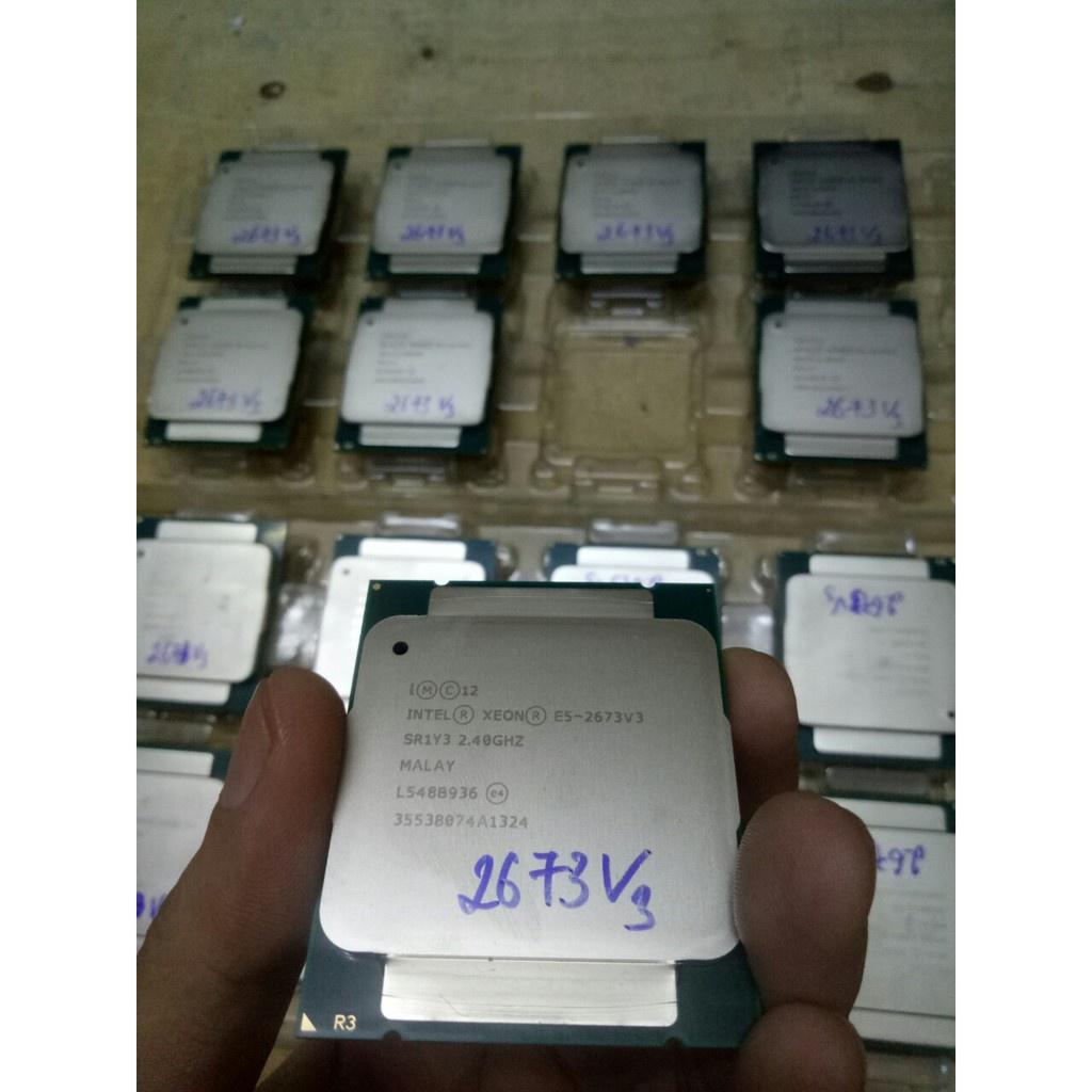 CPU Intel Xeon E5-2673V3 (2.4GHz turbo up to 3.2GHz, 12 nhân 24 luồng, 30MB Cache, 110W) – Socket Intel LGA 2011-v3