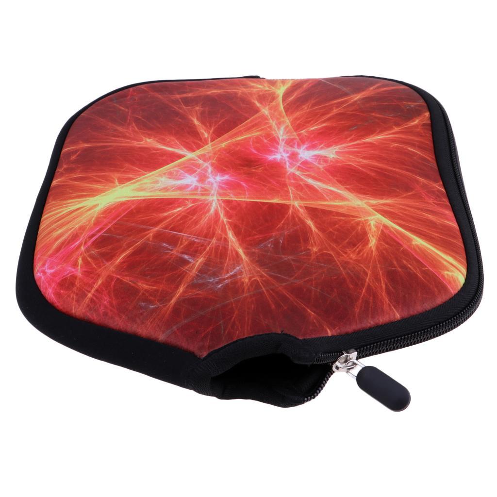 2pc Soft Neoprene Pickleball Paddle Cover Zipper Sleeve Protective Case