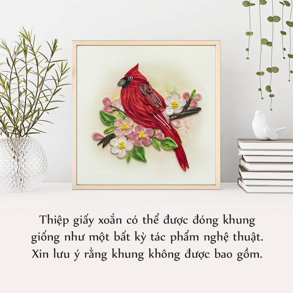 Thiệp Giấy Xoắn Chủ Đề Chim - NCC-B1506