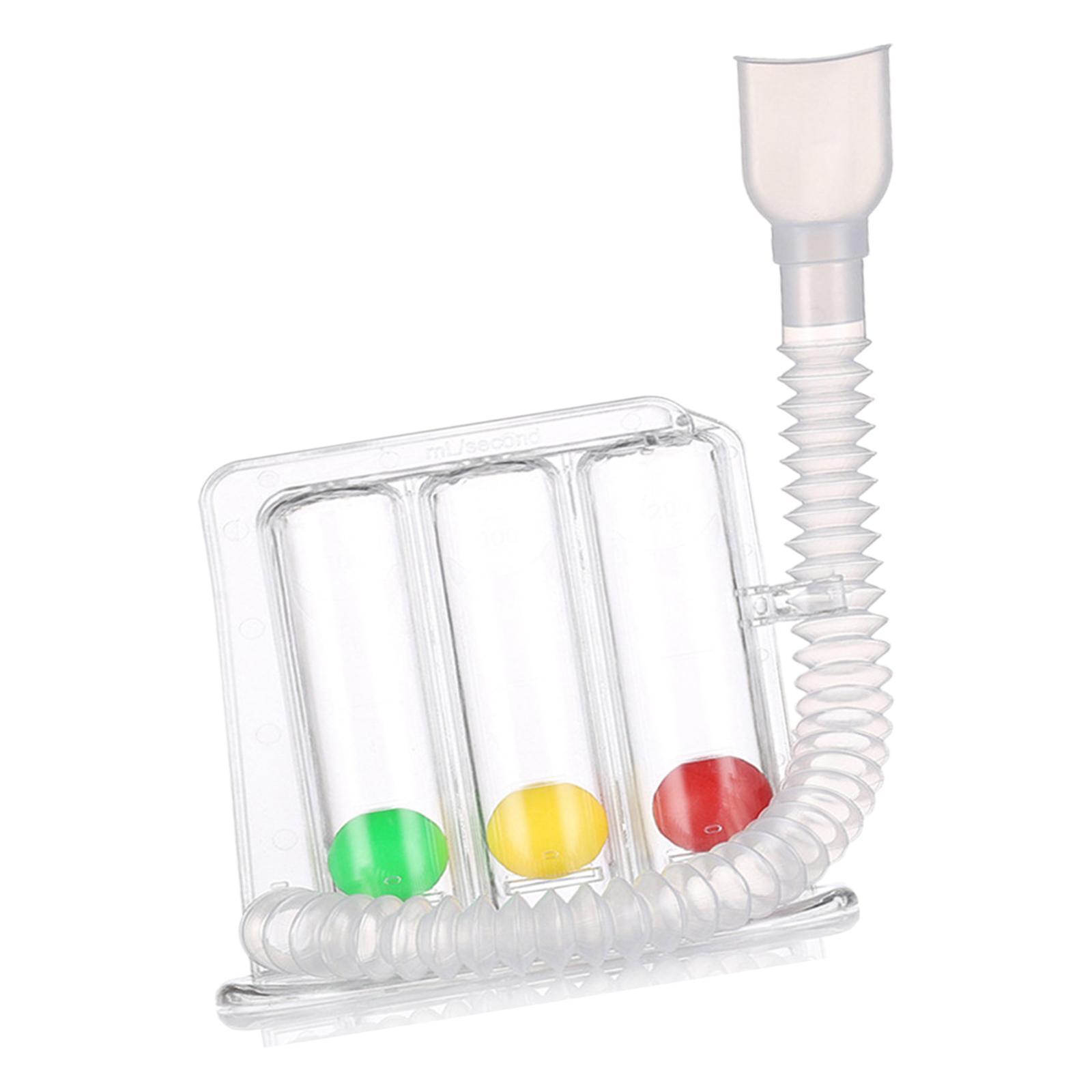 Deep Breathing Lung Exerciser Breath Measurement Easy to Use Portable Device