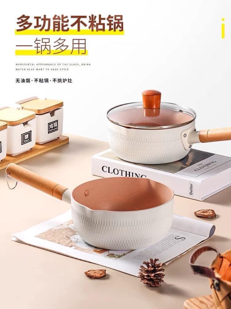 CHẢO ĐÁ HÀN 18CM MÀU SẮC - SẴN 3 MÀU